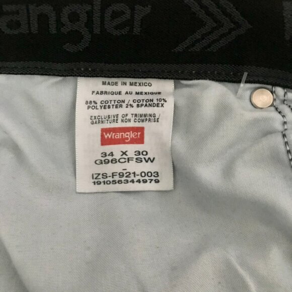 Wrangler Denim Jeans pants 34 X 30 paint stains Bootcut - Picture 7 of 7